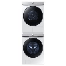 삼성전자 직렬설치 AI 세탁기 WF21DG6650BW + 건조기 DV21DG8600BW 21kg + 21kg + 상단설치키트 SKK-ATW 세트 방문설치, WF21DG6650BW2T, 화이트