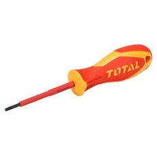 토탈툴스 TOTAL 일자 절연 드라이버 SL 3 x 75 mm, 1개