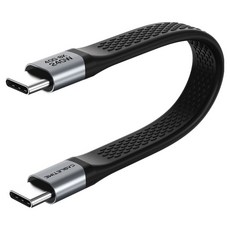 케이블타임 USB4 8K 40Gbps 240W C to C타입 플랫 고속 충전 케이블 썬더볼트 3 4 호환 CU45B, 혼합색상, 1개, 13cm
