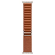Apple 정품 2025 애플워치 알파인 루프, 테라 코타/내추럴 티타늄, 1개, 49mm, Medium