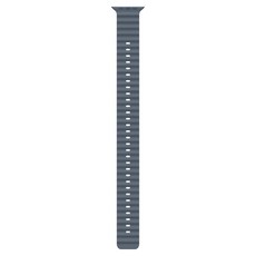 Apple 정품 2025 애플워치 오션 밴드 익스텐션, 앵커 블루/내추럴 티타늄, 1개, 49mm, One Size