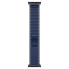 Apple 정품 2025 애플워치 트레일 루프, 블루/블랙 티타늄, 1개, 49mm, M/L