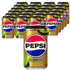 펩시 제로 슈거 라임향 제로 카페인, 355ml, 24개