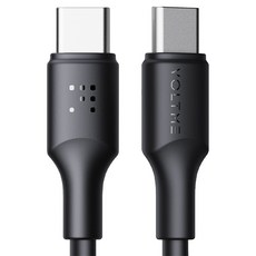 볼트미 EDC 100W C타입-C타입 고속 충전 케이블, 블랙, 1개, 2m