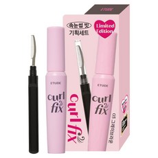 에뛰드 컬 픽스 마스카라 8g + 속눈썹 빗 세트, 03그레이브라운, 1개