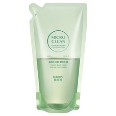 해피바스 마이크로 클린 솝베리 버블 클렌징폼 리필, 1개, 400ml
