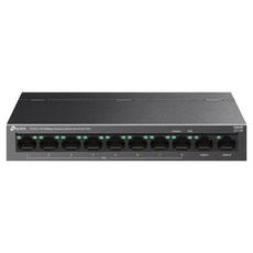 티피링크 8 PoE+ 10/100 Mbps 포트 + 2 기가비트 포트 데스크탑 스위칭 허브, LS1210P, 1개