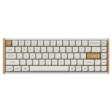 키크론 K6 HE 유무선 RGB 기계식 핫스왑 마그네틱 스위치 게이밍 기계식 키보드, 우드 화이트, K6H-Q1, 마그네틱축(자석축)
