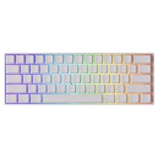 AKKO MONSGEEK HE 기계식 무선 키보드, 화이트, FUN60 Max, 마그네틱축(자석축)