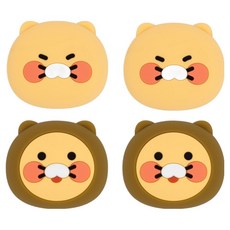 카카오프렌즈 문콕방지 지켜콕 도어가드 2종 x 2p 세트, 춘식이 브라운, 1세트