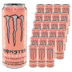 몬스터에너지 드링크 울트라 피치 킨, 500ml, 24개