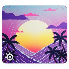 스틸시리즈 QcK 마우스패드 L, Neon Sunset, 1개