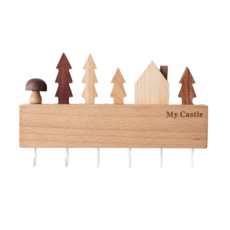 木製良品 森林木屋玄關掛架 My Castle, 森林木屋, 1個