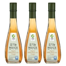청정원 유기농 현미식초, 350ml, 3개