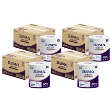 Kleenex 舒潔 2層大捲衛生紙優質250m, 200m, 3捲, 4個