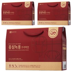 Chong Kun Dang 鍾根堂 高級鹿茸紅蔘液, 1.5L, 3盒