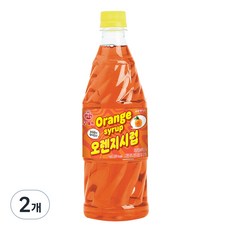 오뚜기 오렌지향 시럽, 1kg, 2개