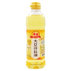泰山大豆沙拉油，適合煎煮炒炸各式烹調，低油煙耐高溫230°C，600毫升, 600ml, 1瓶