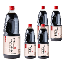 신앙촌 양조 1급 진간장, 1.8L, 5개