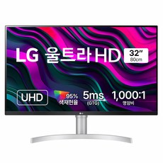 LG전자 4K UHD 모니터 방문설치, 80cm, 32UN650K