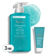 아벤느 클리낭스 약산성 클렌징 젤 400ml + 15ml, 3세트