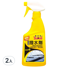 黑珍珠 玻璃撥水劑 500ml 2入組-汽車玻璃清潔劑、雨刷防護、清晰視野, 2入