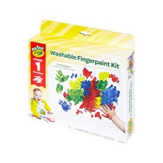 Crayola 繪兒樂 幼兒可水洗手指畫顏料, 4色