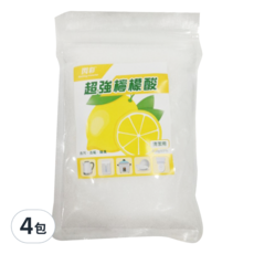 閃彩 超強檸檬酸，安心清潔，溶解水垢，去異味，抑制微生物，衛生, 300g, 4包