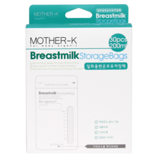 MOTHER-K 溫感母乳袋, 200ml 30入, 溫度感應, 可冷藏冷凍, 站立式設計, 刻度標示, 1盒