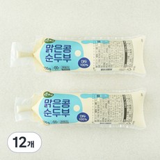 맑은물에 맑은콩 순두부, 400g, 12개