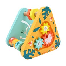 Janod 雨林大冒險 寶寶智能轉轉樂 Set, 色彩繽紛異國風情, 多種可操作機關, 多重感官刺激, 安全木質玩具, 1組