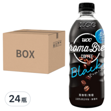 UCC AROMA艾洛瑪黑咖啡，無糖無香料，黑咖啡新手最佳選擇，500ml*24瓶