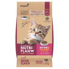 동원뉴트리플랜 고양이 키튼 플러스 건식사료, 소, 1.5kg, 1개
