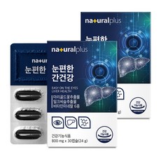 내츄럴플러스 눈편한 간건강 밀크시슬 24g, 30정, 2개