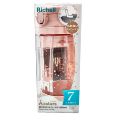 Richell 利其爾 幻夢城堡吸管水杯 450ml 7個月以上適用, 1個