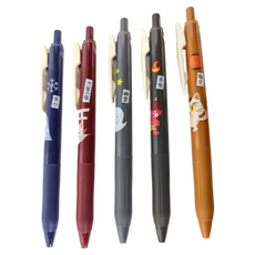 ZEBRA 斑馬牌 SARASA 鋼珠筆 5色組, 0.5mm, 百鬼夜行