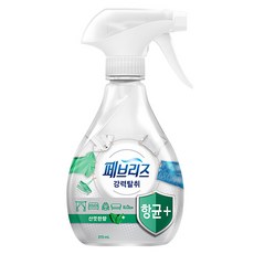페브리즈 항균플러스 섬유탈취제 산뜻한향 본품, 370ml, 1개
