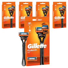 Gillette 吉列 2024 Fusion手動刮鬍刀+刮鬍刀片 2入組, 5組