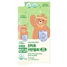 Janginjungsin 孩童鋅補充果凍條 蘋果奇異果口味 15條入, 1盒, 300g