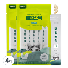 캣츠힐 고양이 매일스틱 짜먹는 간식, 닭고기, 50g, 4개