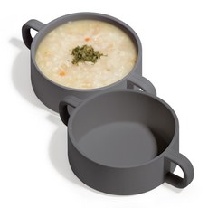 마더케이 실리콘 양손 이유볼 공기, 그레이, 2개