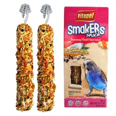 비타폴 스마커스 모둠과일 영양바 조류 간식 2p, 90g, 1개