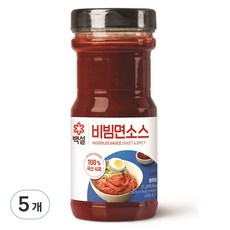 백설 비빔면소스, 5개, 890g