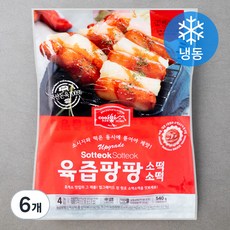 쿠즈락앳홈 육즙팡팡 소떡소떡 (냉동), 540g, 6개