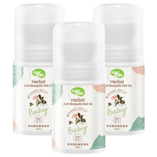 nac nac 草本精油驅蚊滾珠 0歲以上, 50ml, 3瓶