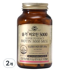 솔가 비오틴 5000, 100정, 81.5g, 2개
