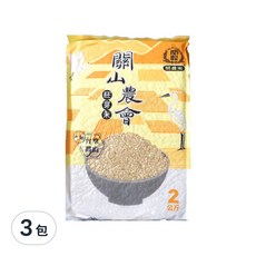 關山農會 胚芽米, 台東關山產 2公斤, 2kg, 3包