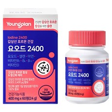 영플랜 요오드 2400 갑상선 호르몬 건강, 60정, 1개 60정, 1개