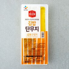 하선정 4무 김밥 단무지, 370g, 1개