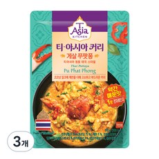 T Asia KITCHEN 泰式蟹肉咖哩調理包 微辣, 170g, 3個